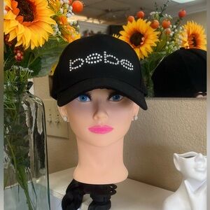 Bebe logo crystal cap. NWT.